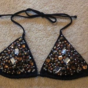 Victoria Secret black string bikini top